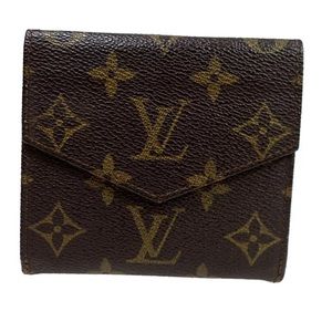 ♥️ Authentic LOUIS VUITTON❗️Porte Monnaie Billets Trifold Wallet Monogram Brown